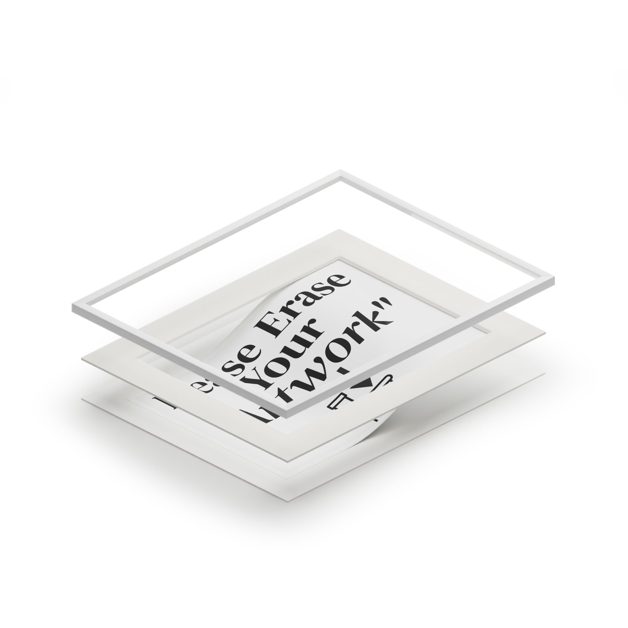 Please Erase Your 'Artwork' — Humorous Bathroom Decor