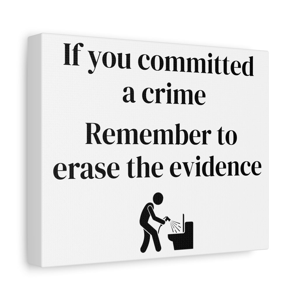 Copy of Porcelain Elegance Canvas Wall Humor— Skid Shooter Sign