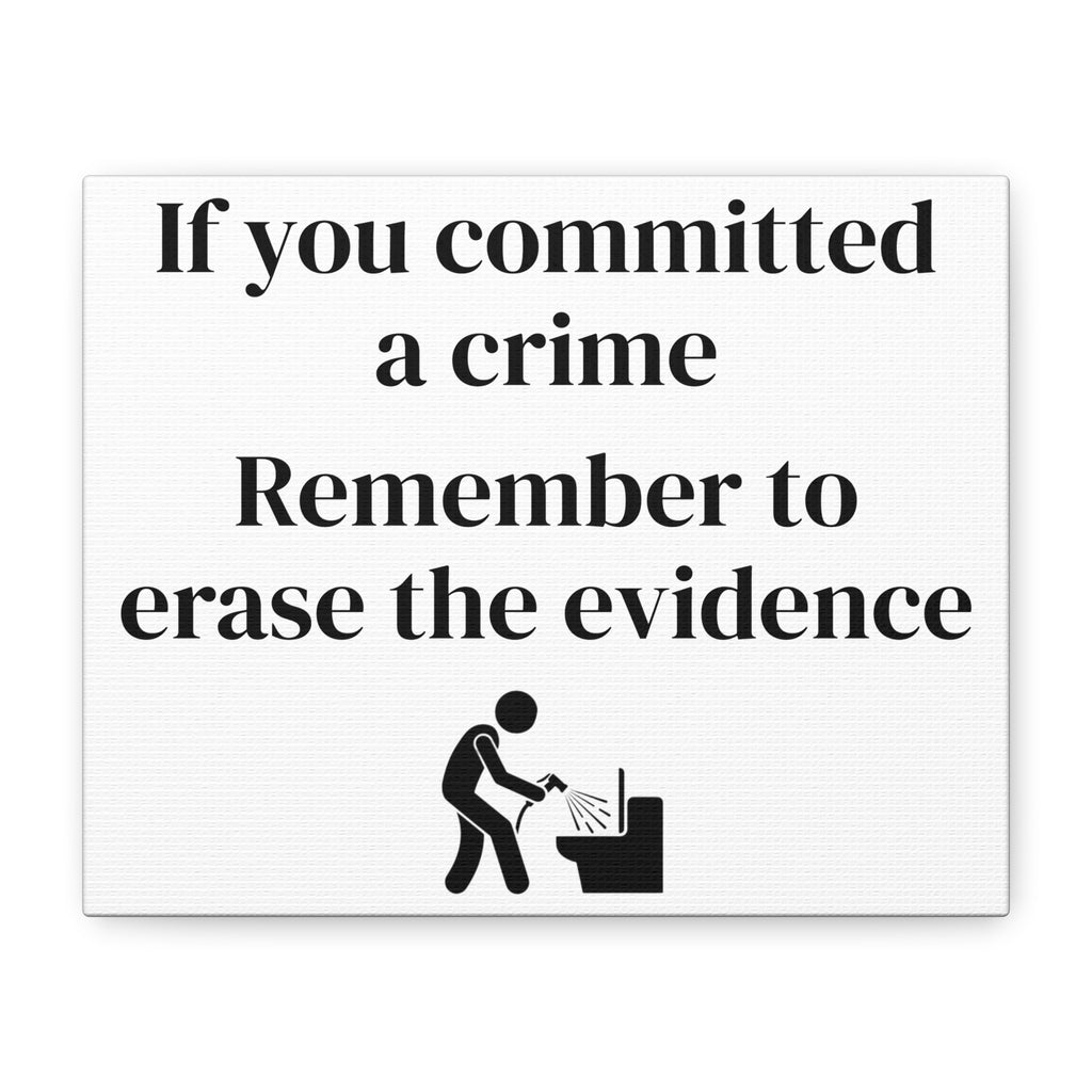 Copy of Porcelain Elegance Canvas Wall Humor— Skid Shooter Sign