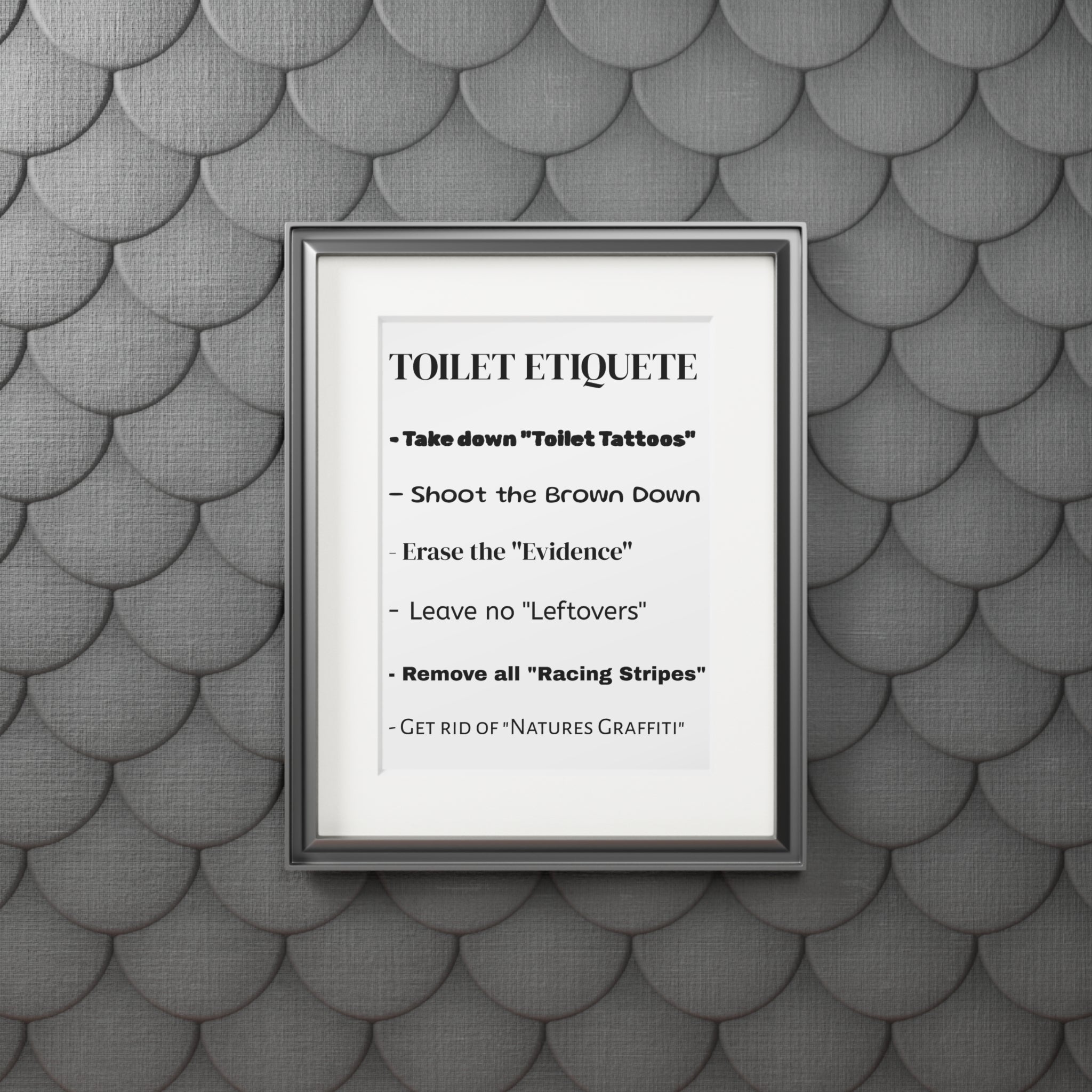 Bathroom Canvas Decor