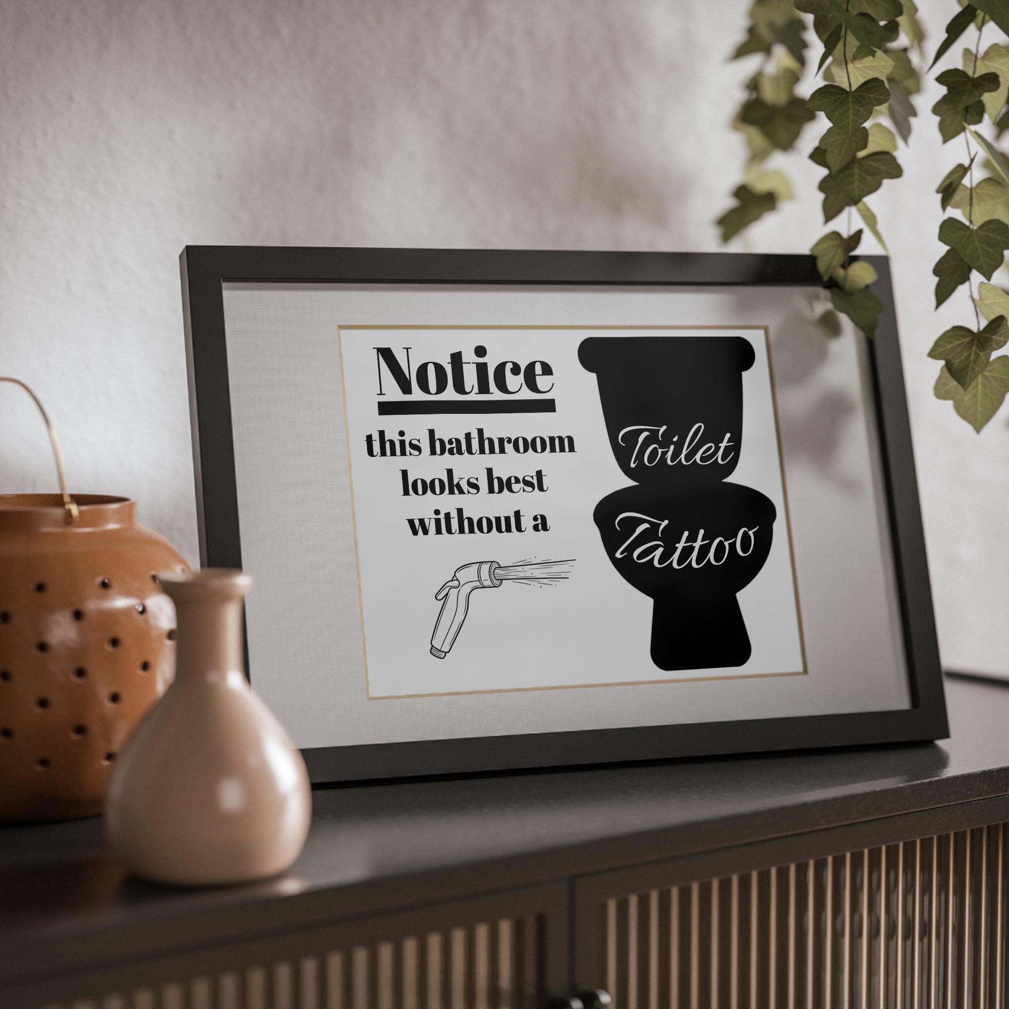 Copy of Framed Poster - 'Let It Go' Motivational Wall Art (Black Frame)
