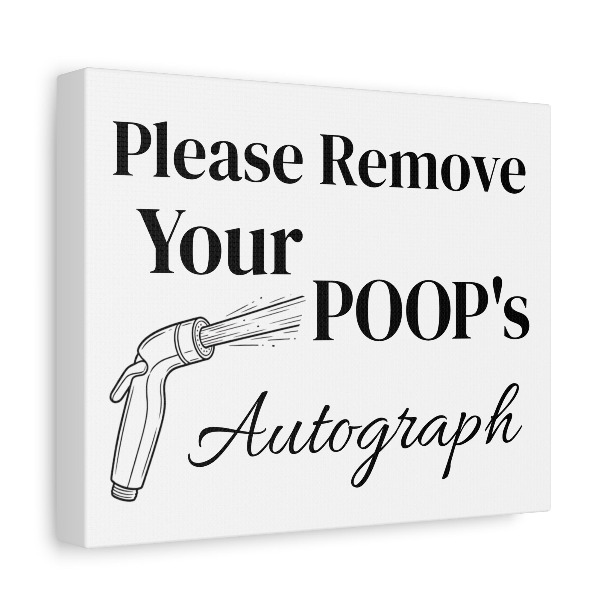 Bathroom canvas decor