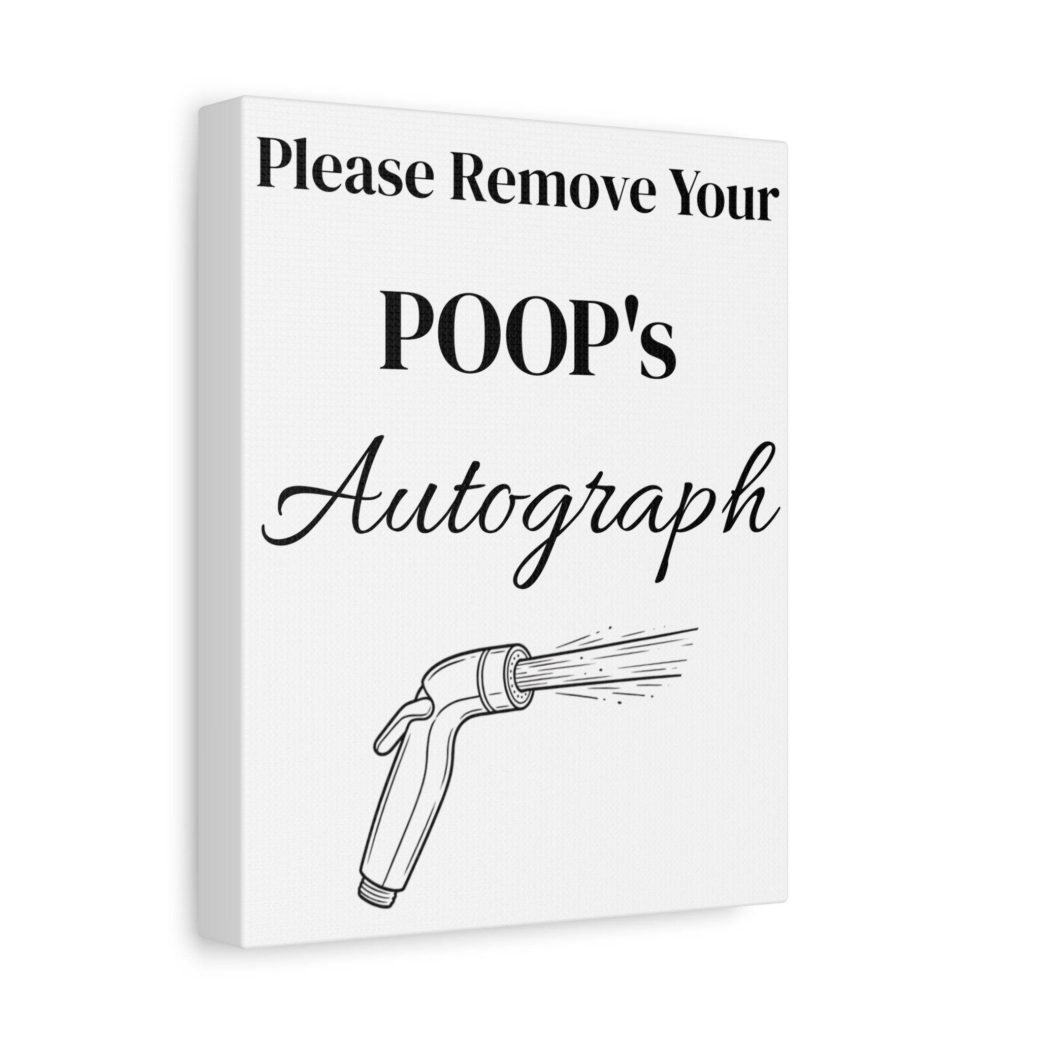 Bathroom canvas decor