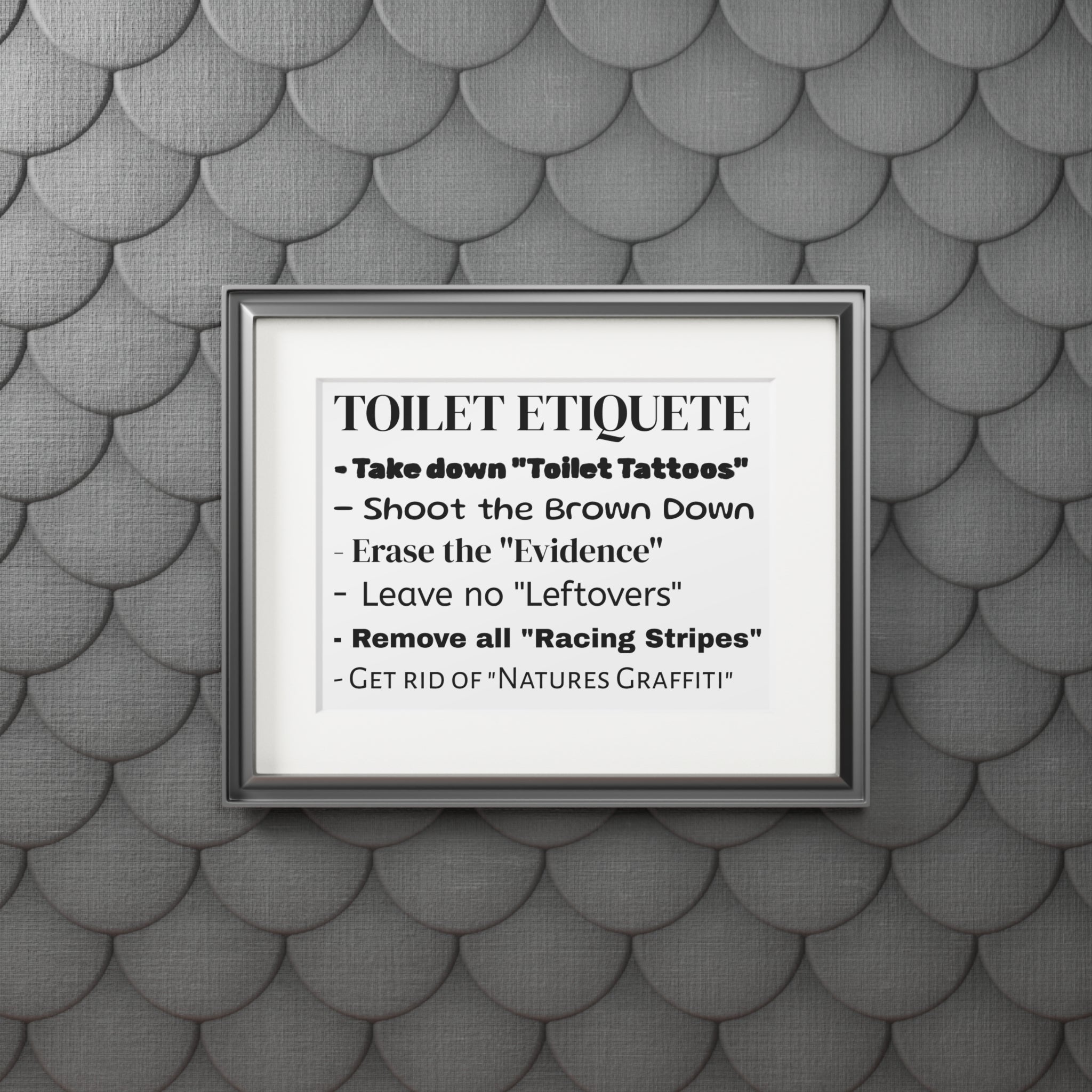 Bathroom Canvas Decor