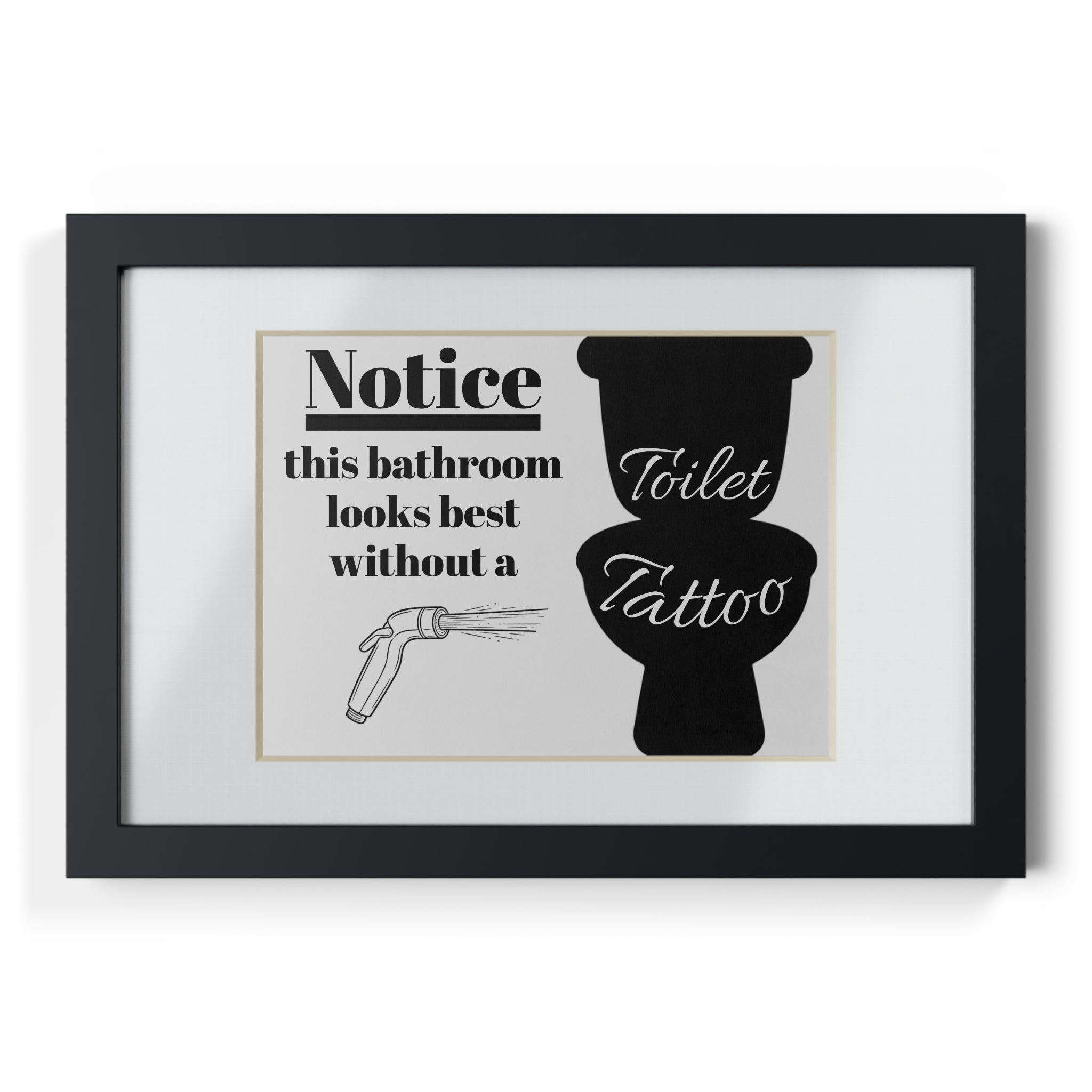 Copy of Framed Poster - 'Let It Go' Motivational Wall Art (Black Frame)