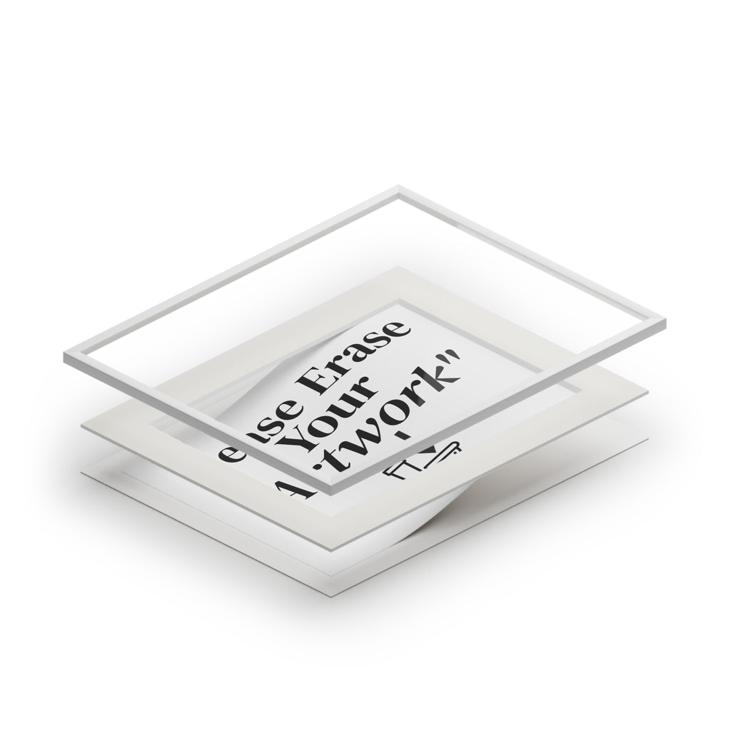 Please Erase Your 'Artwork' — Humorous Bathroom Decor