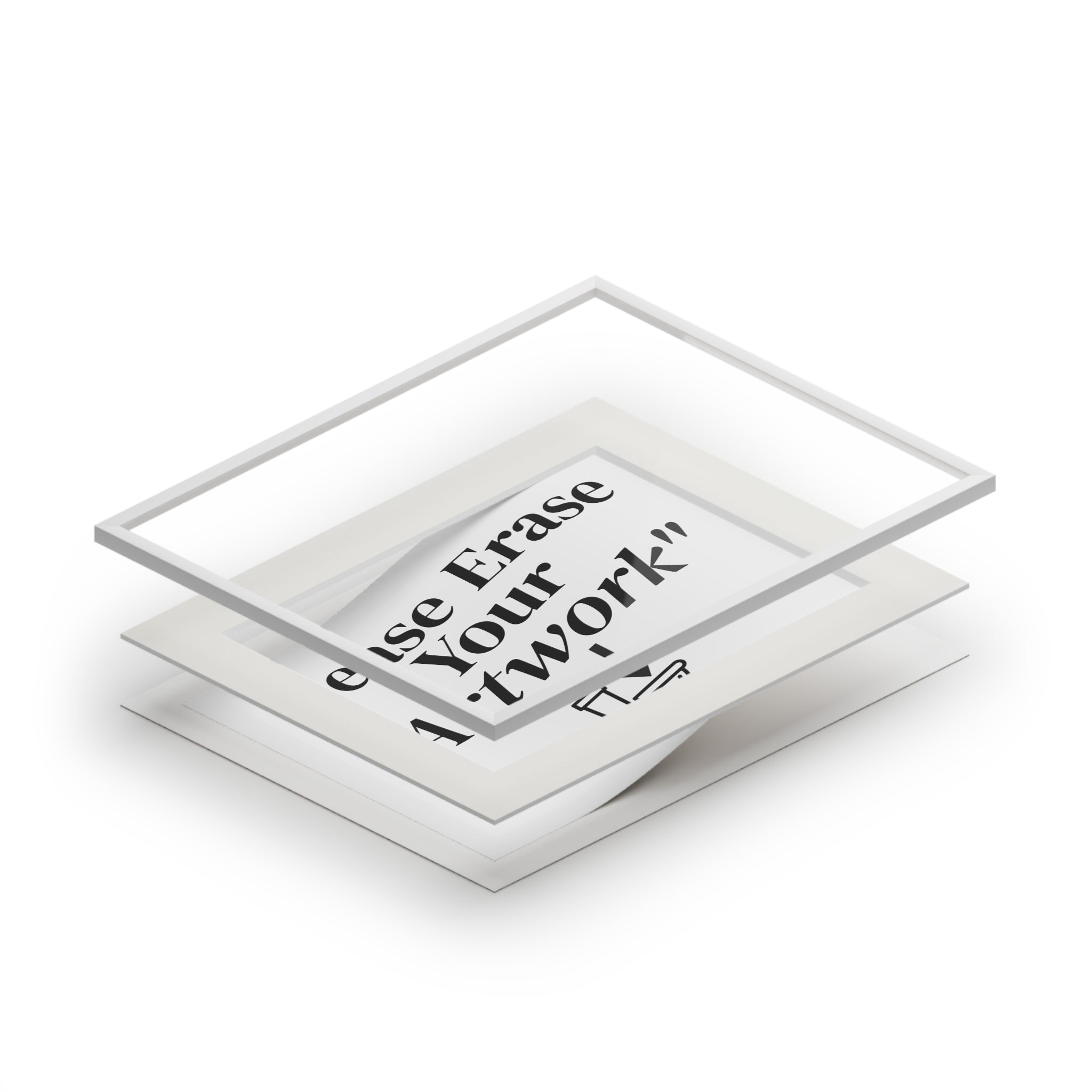 Please Erase Your 'Artwork' — Humorous Bathroom Decor