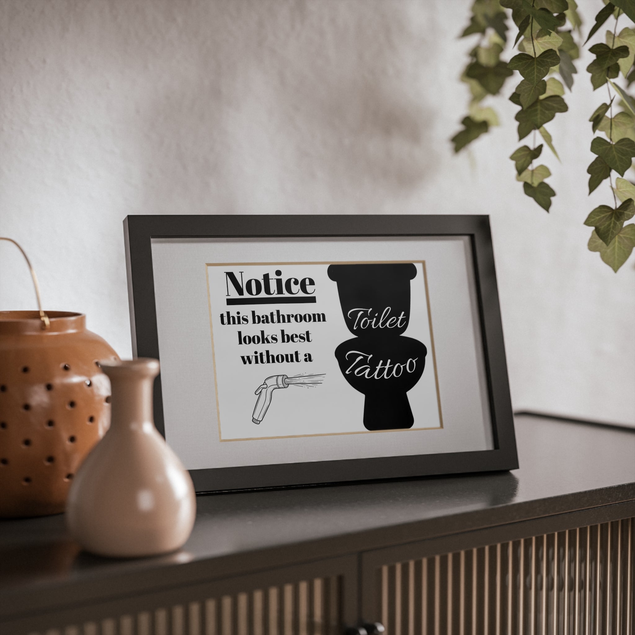 Copy of Framed Poster - 'Let It Go' Motivational Wall Art (Black Frame)